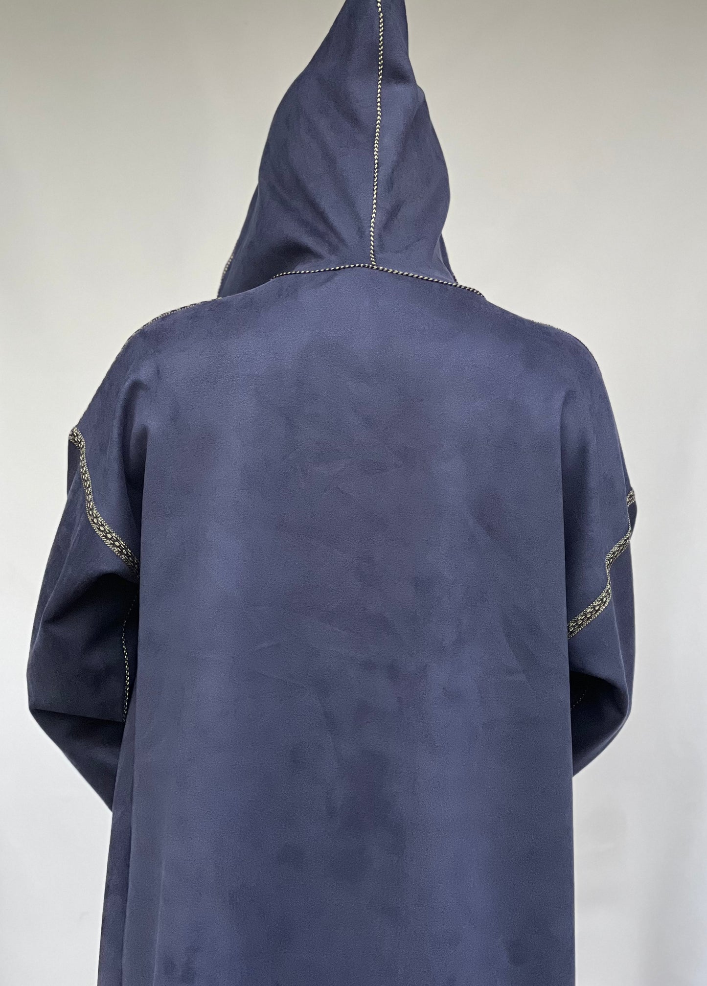 Navy Suede Winter Jallaba