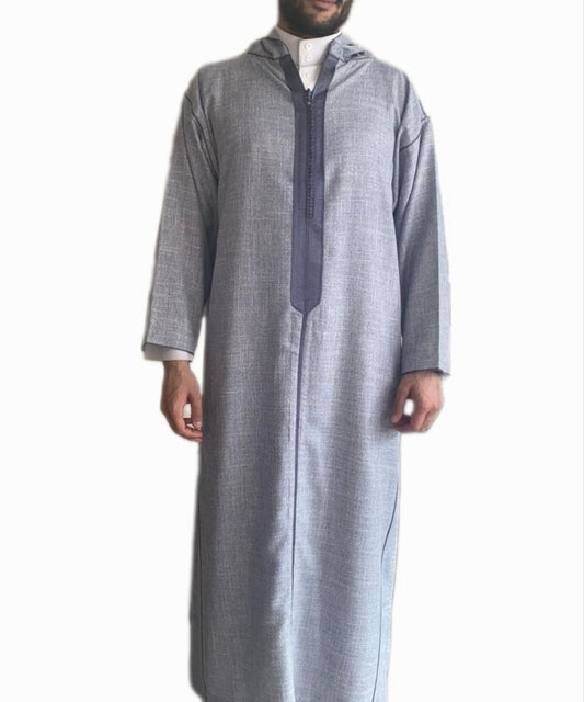 Soft blue Summer Jallaba