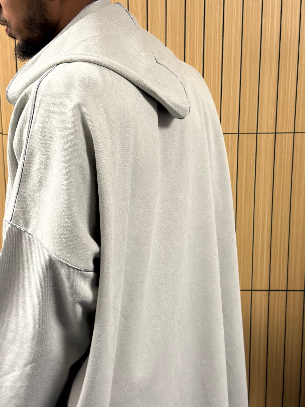 Off-white Suede Winter Jallaba
