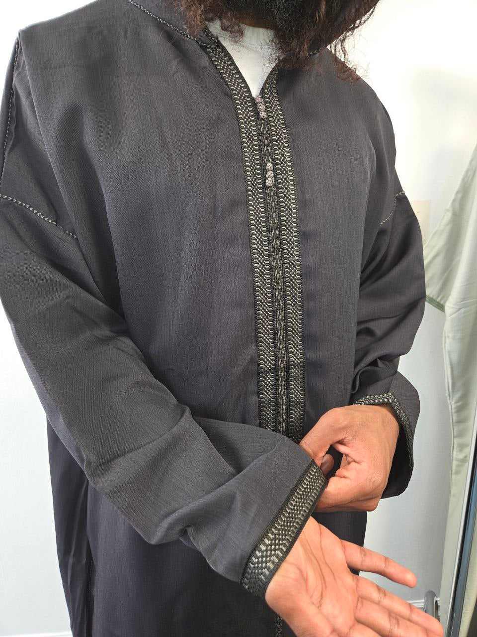 Black Brushed Steel Jallaba