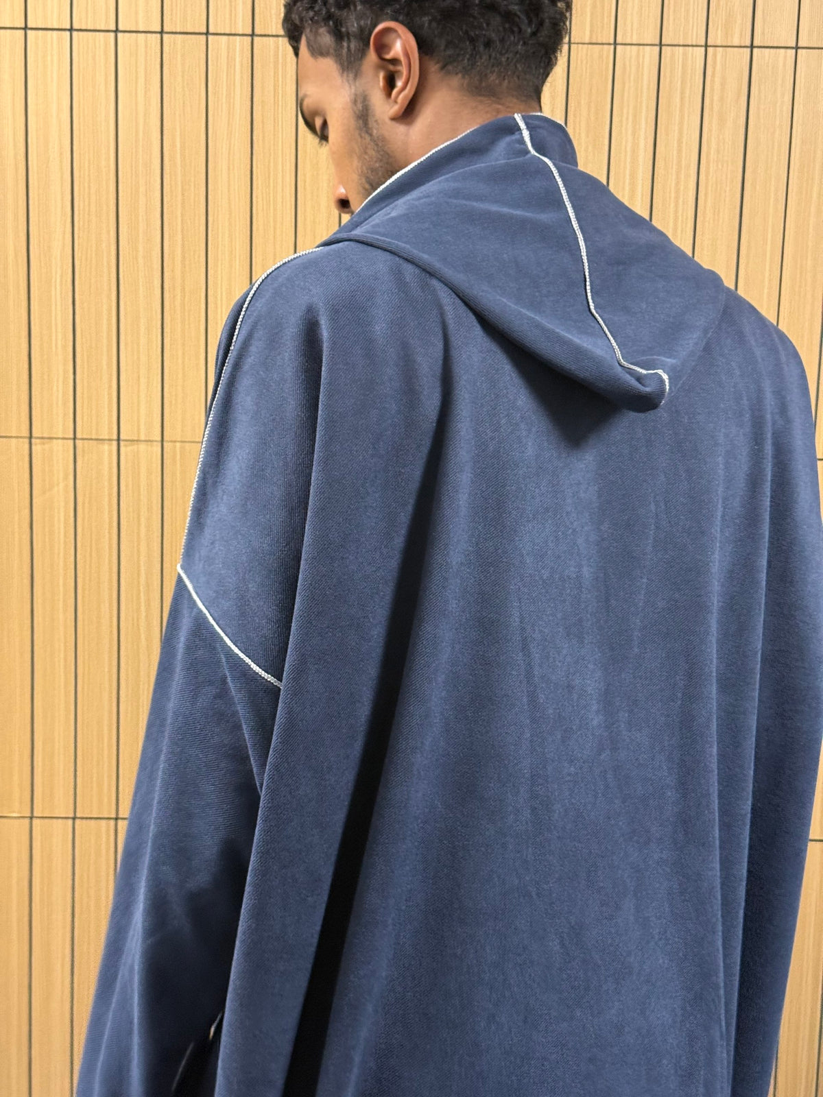 Navy sky Suede Jallaba