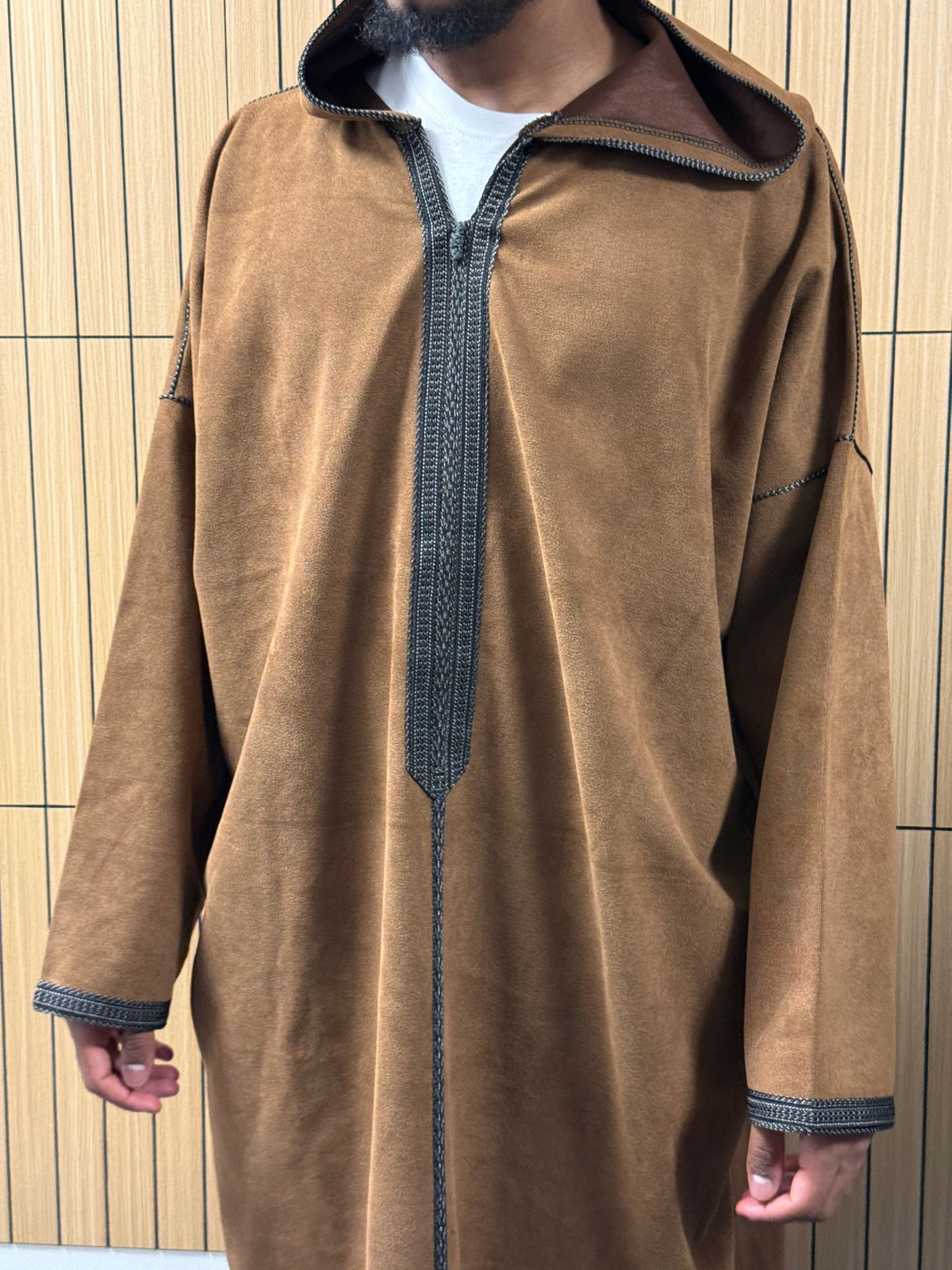 Walnut Brown Suede Winter Jallaba