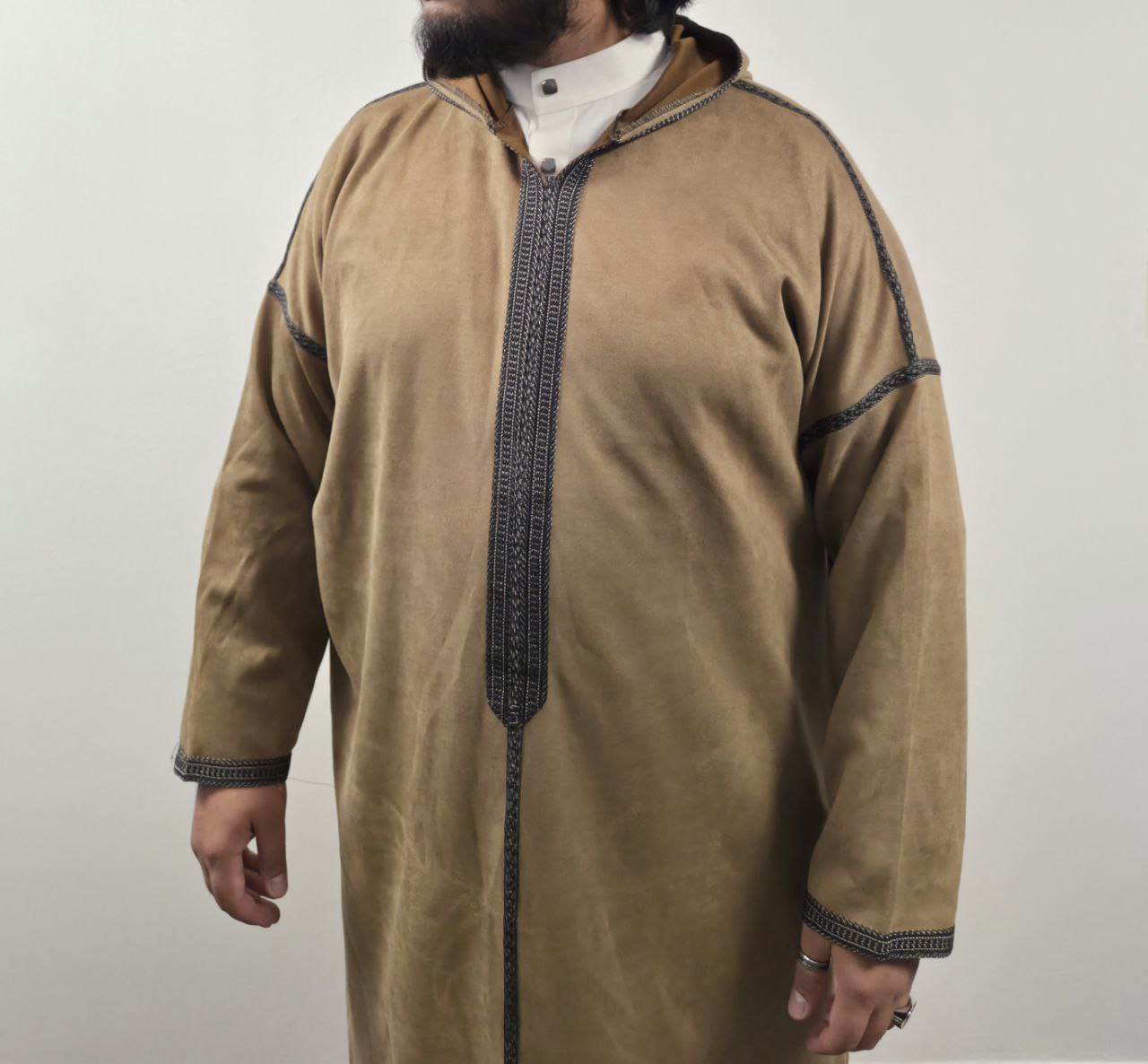 Nomad Tan Brown Suede Winter Jallaba